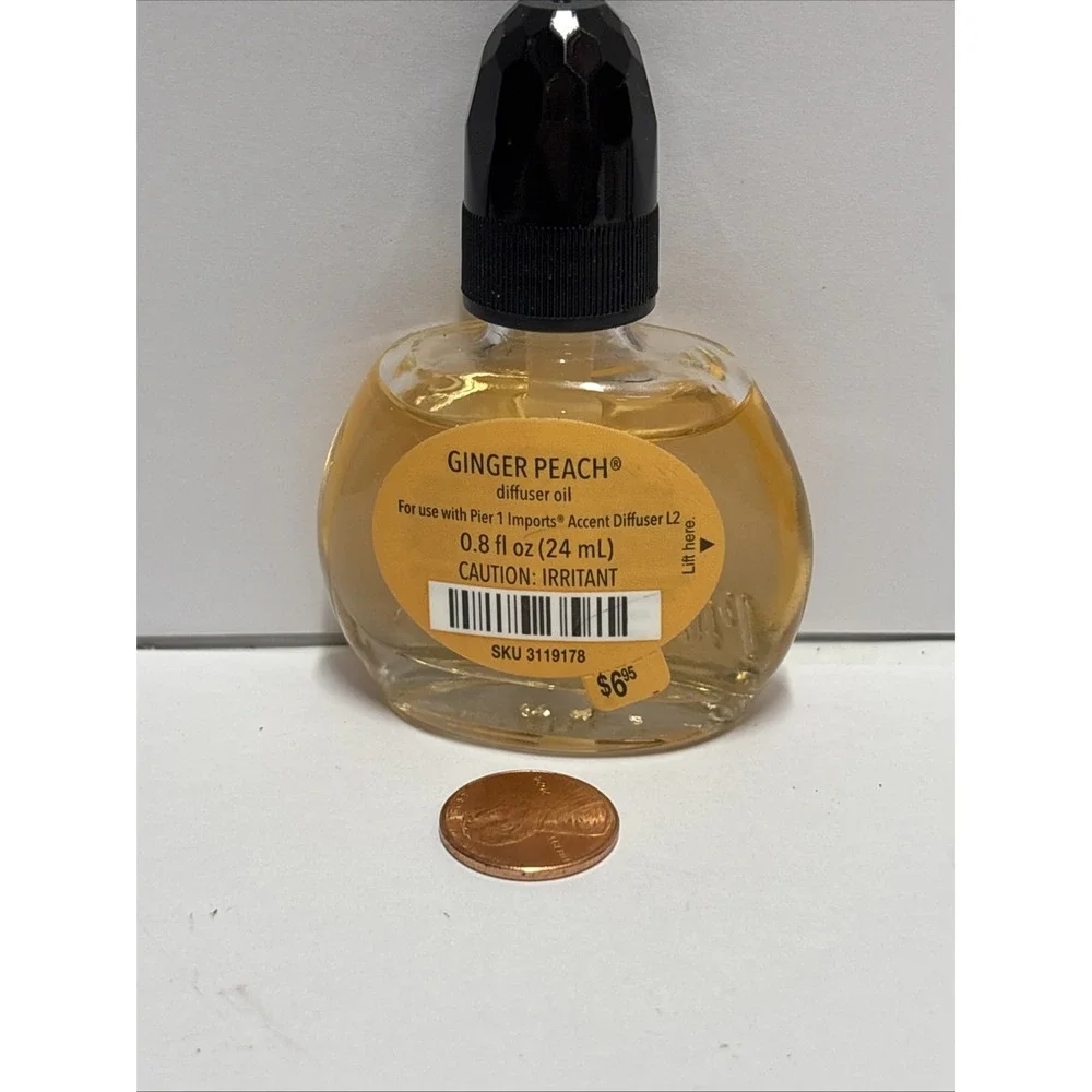 Pier 1 Imports Georgia Peach Diffuser Oil For ‎ Accent Diffuser L2 Mini 0.8 oz